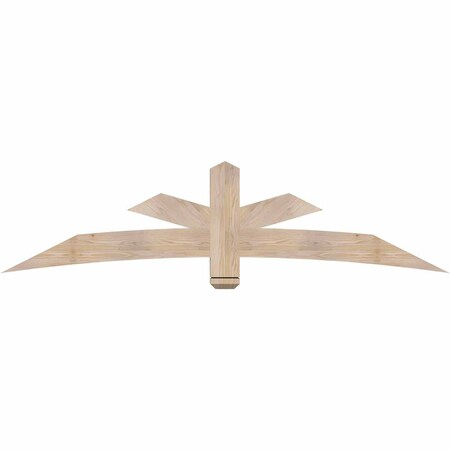Ekena Millwork Alberta Smooth Timber Gable Bracket, Douglas Fir, 84"W x 21"H x 3 1/2"D x 5 1/2"F, 6/12 Pitch GBW084X21X0406ALB00SDF
